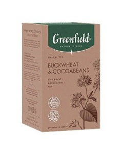 Чайный напиток травяной Natural Tisane Buckwheat Cocoabeans 1 8 г х 20 шт Greenfield
