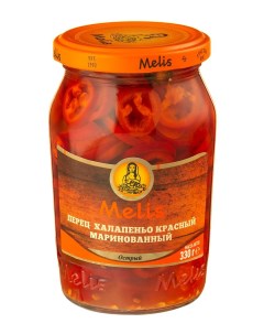 Перец красный халапеньо маринованный 370 г Melis