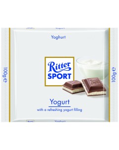 Шоколад молочный с йогуртовой начинкой 30 Ritter sport