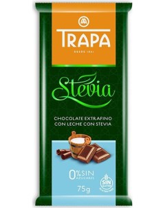 Шоколад Stevia молочный со стевией 30 Trapa
