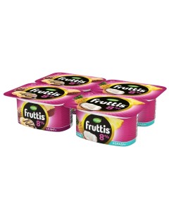 Продукт йогуртный Фруттис Суперэкстра пиноколада банана сплит 8 115 г Fruttis