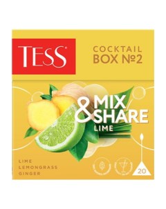 Чайный напиток травяной Cocktail Box 2 Lime в пакетиках 1 8 г х 20 шт Tess