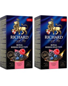 Чай черный Royal Berries Selection 2 уп х 25 пакетиков Richard