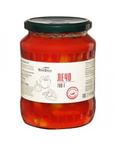 Перец Лечо в томатном соусе 700 г Вкусвилл