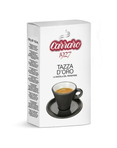 Кофе молотый Tazza D Oro 250 гр вакуум Carraro