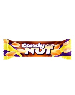 Шоколадный батончик с арахисом 50 г Candy nut