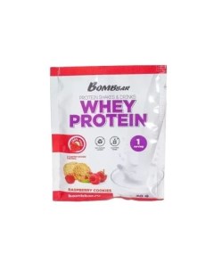 Печенье Whey protein 30 гр малиновое Bombbar