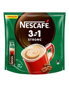 Кофейный напиток крепкий 3 в 1 растворимый 14 5 г х 20 шт Nescafe