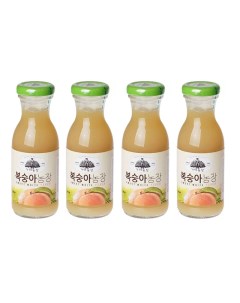 Напиток сокосодержащий Gaya Farm персиковый 4 шт по 180 мл Woongjin