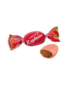 Карамель Клубника с фруктово ягодной начинкой 1 кг Невский кондитер