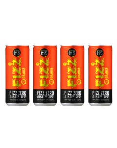 Напиток газированный FIZZ 815 апельсин 4 шт по 250 мл Woongjin