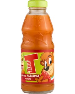 Напиток сокосодержащий Теди морковь малина яблоко с мякотью 0 3 л Teddy