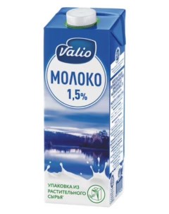 Молоко ультрапастеризованное elite 1 5 1 кг Valio
