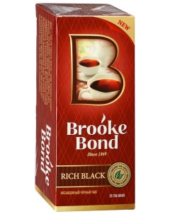 Чай черный Brook Bond насыщенный 25 пакетиков Brooke bond