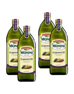 Масло Grapeseed Oil из виноградных косточек 1 л 4 шт Monini