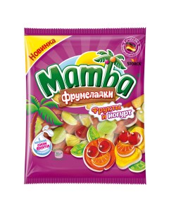 Мармелад фрумеладки фрукты и йогурт 72 г Mamba