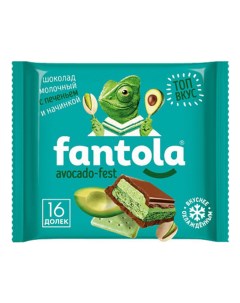 Шоколад Avocado fest молочный с печеньем 66 г Fantola