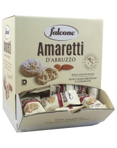 Печенье сдобное Amaretti мягкие classico 1кг 100 шт по 10г в коробке Offi Falcone