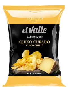 Чипсы со вкусом твёрдого сыра 150 г El valle