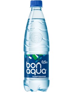Вода питьевая BonAqua газированная 0 5 л Bona aqua