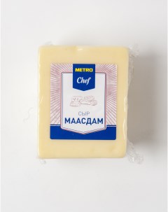 Сыр полутвердый Маасдам 45 1 кг бзмж Metro chef
