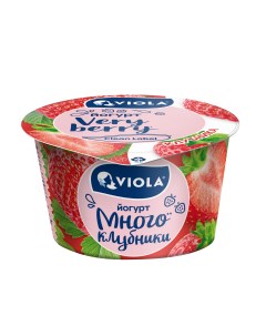 Йогурт Very Berry с клубникой 2 6 180 г Viola