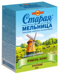 Напиток злаковый Русский Продукт с натуральным кофе летний 100 г Старая мельница