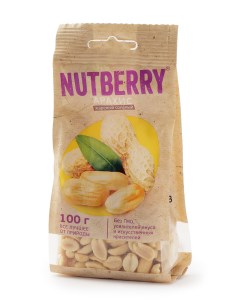 Арахис жареный соленый 100 г Nutberry
