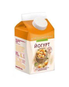 Питьевой йогурт Агрокомплекс абрикос 2 5 450 г Агрокомплекс натуральные продукты