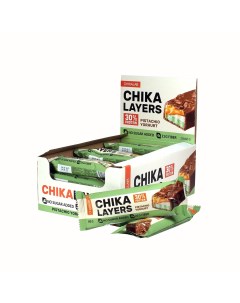 Протеиновый батончик Chika Layers Фисташковый йогурт 20 штук по 60 гр Chikalab