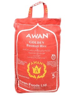 Рис Басмати Golden пропаренный 5 кг Awan
