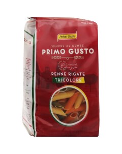 Макаронные изделия Паста пенне ригате триколор томатно шпинатная 500 г Primo gusto