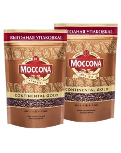 Кофе растворимый Continental Gold 2 шт по 75 г Moccona