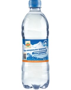 Вода природная питьевая минеральная газированная столовая 0 5 л Глобус