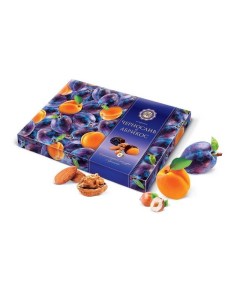 Набор шоколадных конфет Чернослив и абрикос в шоколадной глазури с орехами 220 г Микаелло