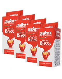 Кофе молотый Qualita Rossa Росса 4 шт по 250 г Lavazza
