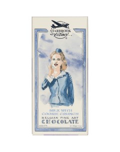 Шоколад молочный с дробленым печеньем 100 г Starbrook airlines