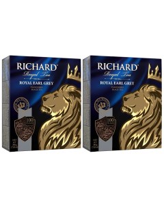 Черный чай Royal Earl Grey 2 уп х 100 пакетиков Richard