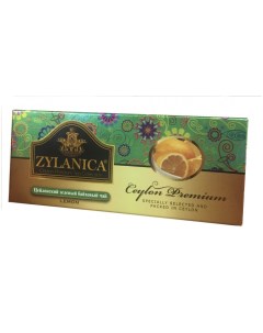 Чай Ceylon Premium зеленый байховый с лимоном 25 пакетиков Zylanica