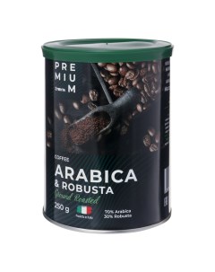 Кофе Arabica Robusta молотый 250 г Лента premium
