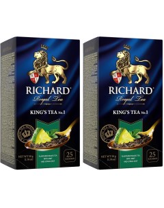 Чай черный King s Tea 1 2 уп х 25 пакетиков Richard