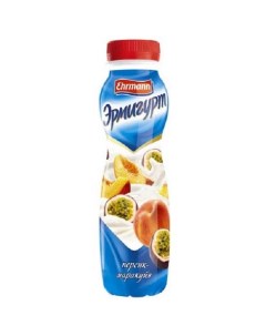 Йогурт питьевой персик маракуйя 1 2 БЗМЖ 290 г Эрмигурт