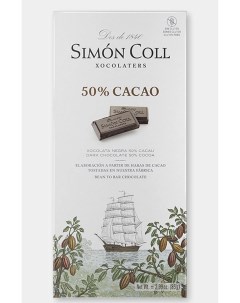 Темный шоколад 50 какао без глютена 85г Simon coll