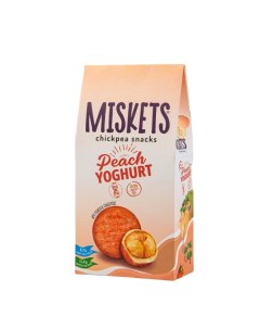 Нут Miskets с персиковым йогуртом в белом шоколаде 80 г Вкусвилл