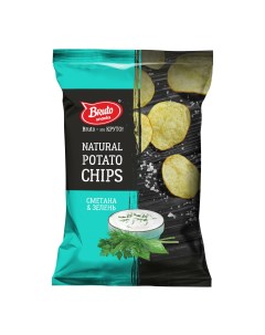 Чипсы картофельные сметана зелень 70 г Bruto snacks