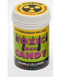 Леденцы Toxic Candy Вкус Арбуз Экстремально кислые Caramila lollipops