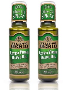 Оливковое масло Extra Virgin нерафинированное с распылителем 2 шт х 0 2 л Filippo berio