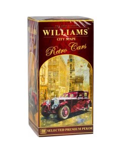 Чай черный коллекция retro cars city scape 250 г Williams