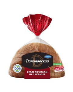 Хлеб ржано пшеничный бездрожжевой в нарезке 350 г Даниловский