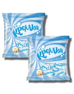 Карамель Кремка с молочным вкусом 2 упаковки по 0 5 кг Яшкино